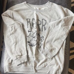 Vintage Gray Canvas Sweatshirt
